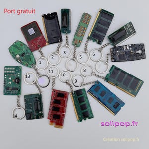 Handmade circuit board keychain