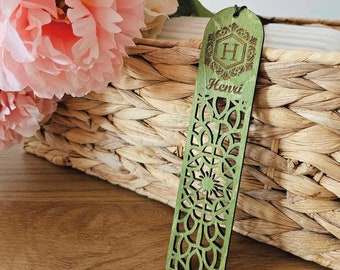 Personalized Wooden Bookmark – Engraved Wild Horses - View #2