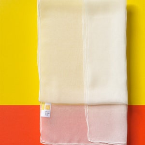 180x45 cm Silk batik, scarves for dyeing, Scarf Blank, Chiffon 3.5, natural, Silk Gauze 3.5, 100% silk, white silk scarf, silk fabric