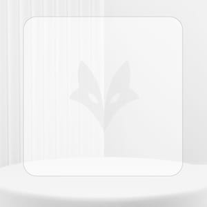 Può includere: Uno sfondo bianco con un quadrato bianco al centro. Il quadrato contiene un logo di volpe stilizzato al centro. Il testo "COLOR P000" è in alto nell'immagine.