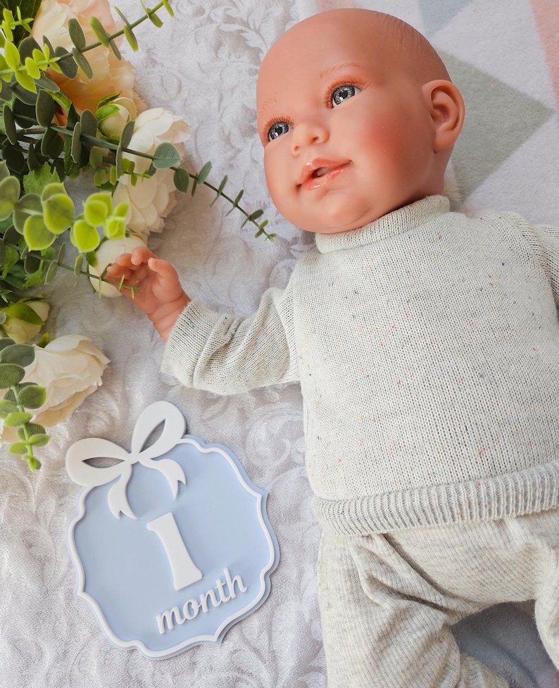Personalized Acrylic Baby Monthly Milestone Markers, Photo Prop - Etsy
