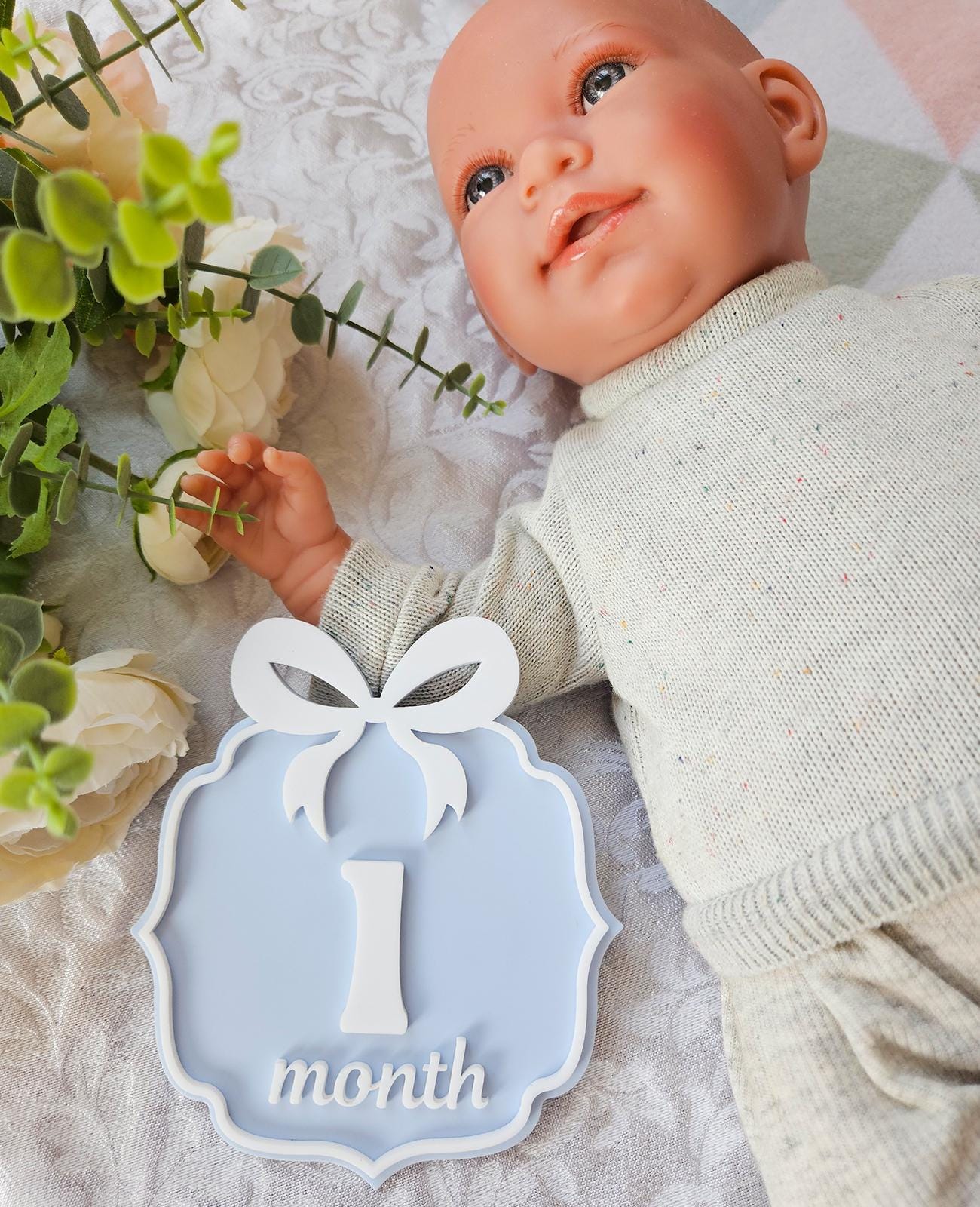 Personalized Acrylic Baby Monthly Milestone Markers, Photo Prop - Etsy
