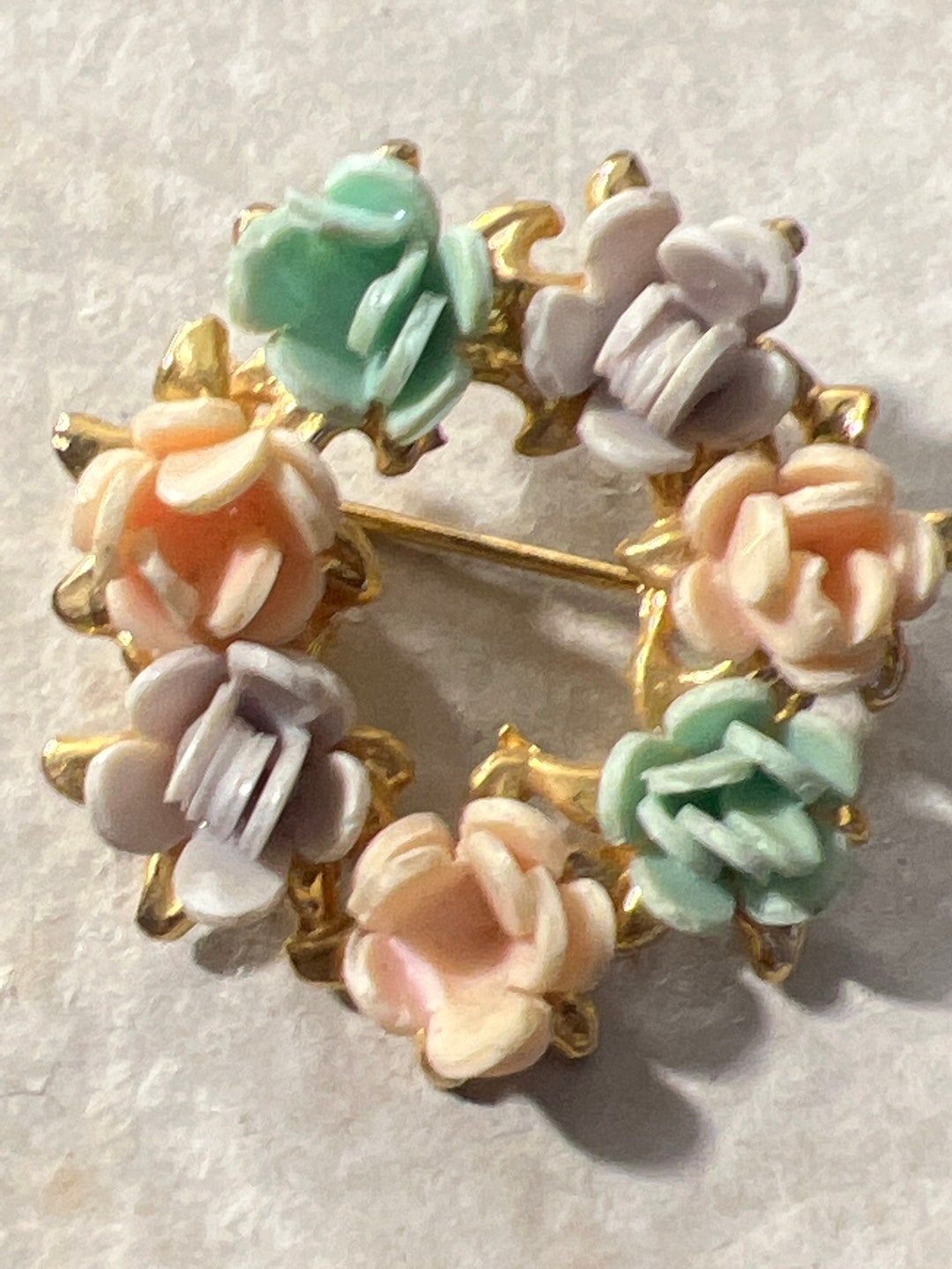 Broche Hibou/chouette Métal Argenté Avec Perles Blanches - Neuf Sans Emballage