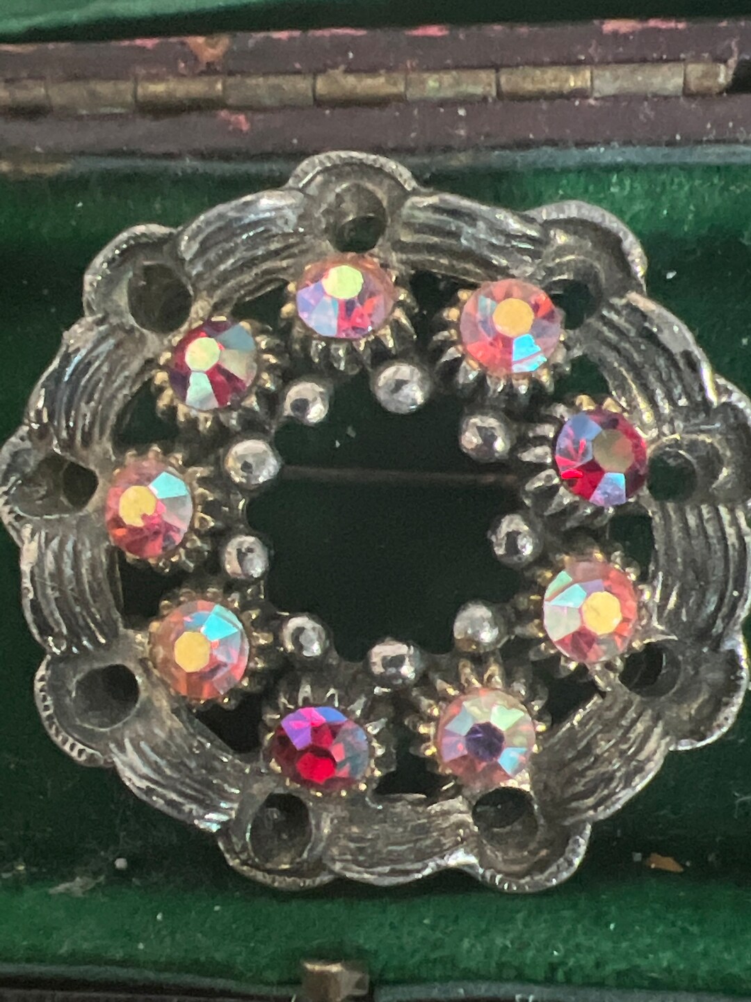 Broche Vintage Flam En Argent - Made In France - Bijou Ancien élégant