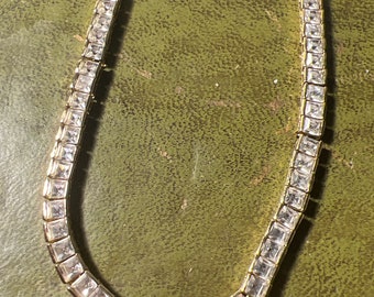 Vintage monet crystal necklace