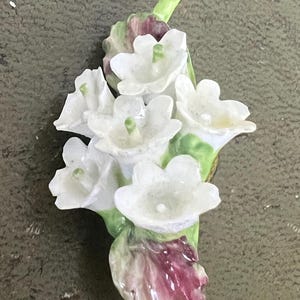 pottery flower brooch