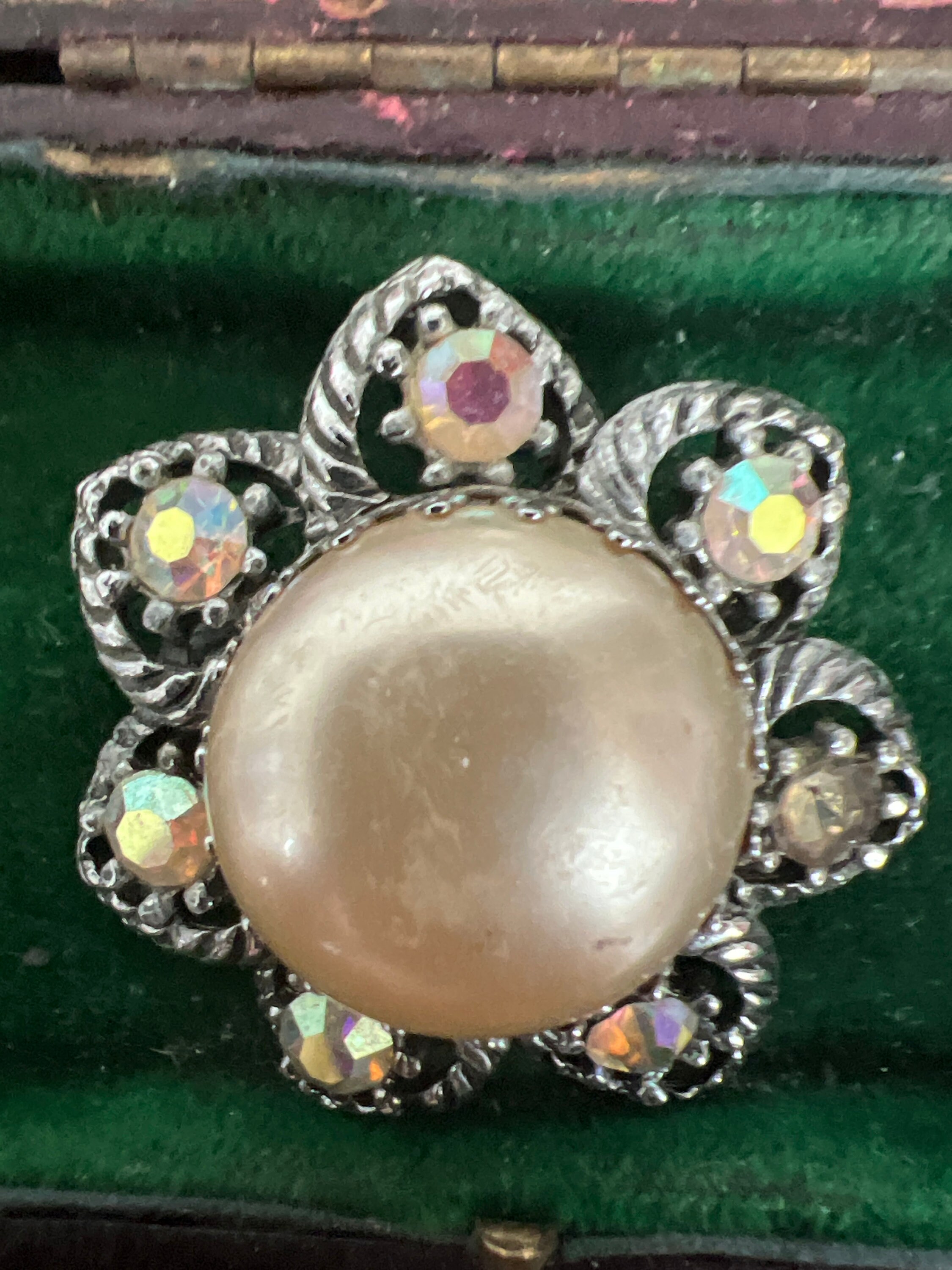 Jole broche en émal et pâte - Etsy France