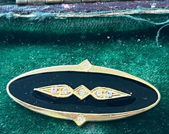 激レア☆ブルーチェンジウランガラス☆馬蹄型☆ラッキーモチーフブローチ Brass charm brooch - M Horse head O-10 | TAMARI ONLINE