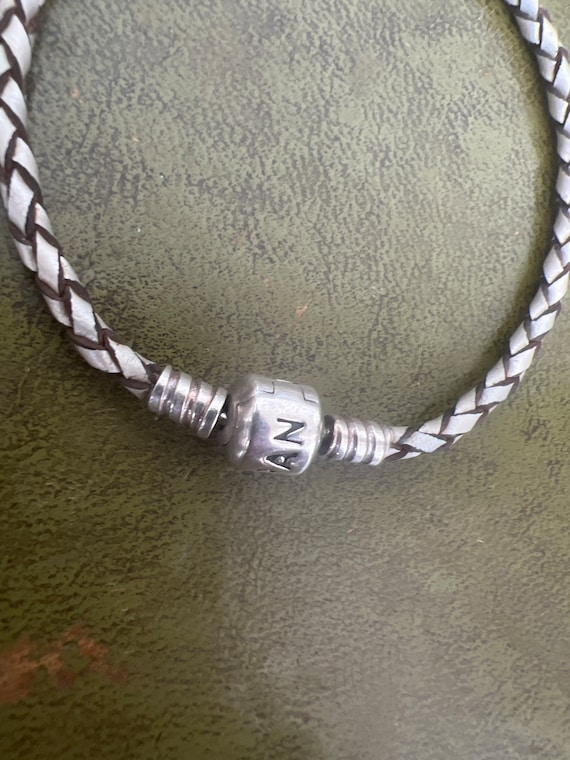 Pretty woven bracelet with solid silver - image 3