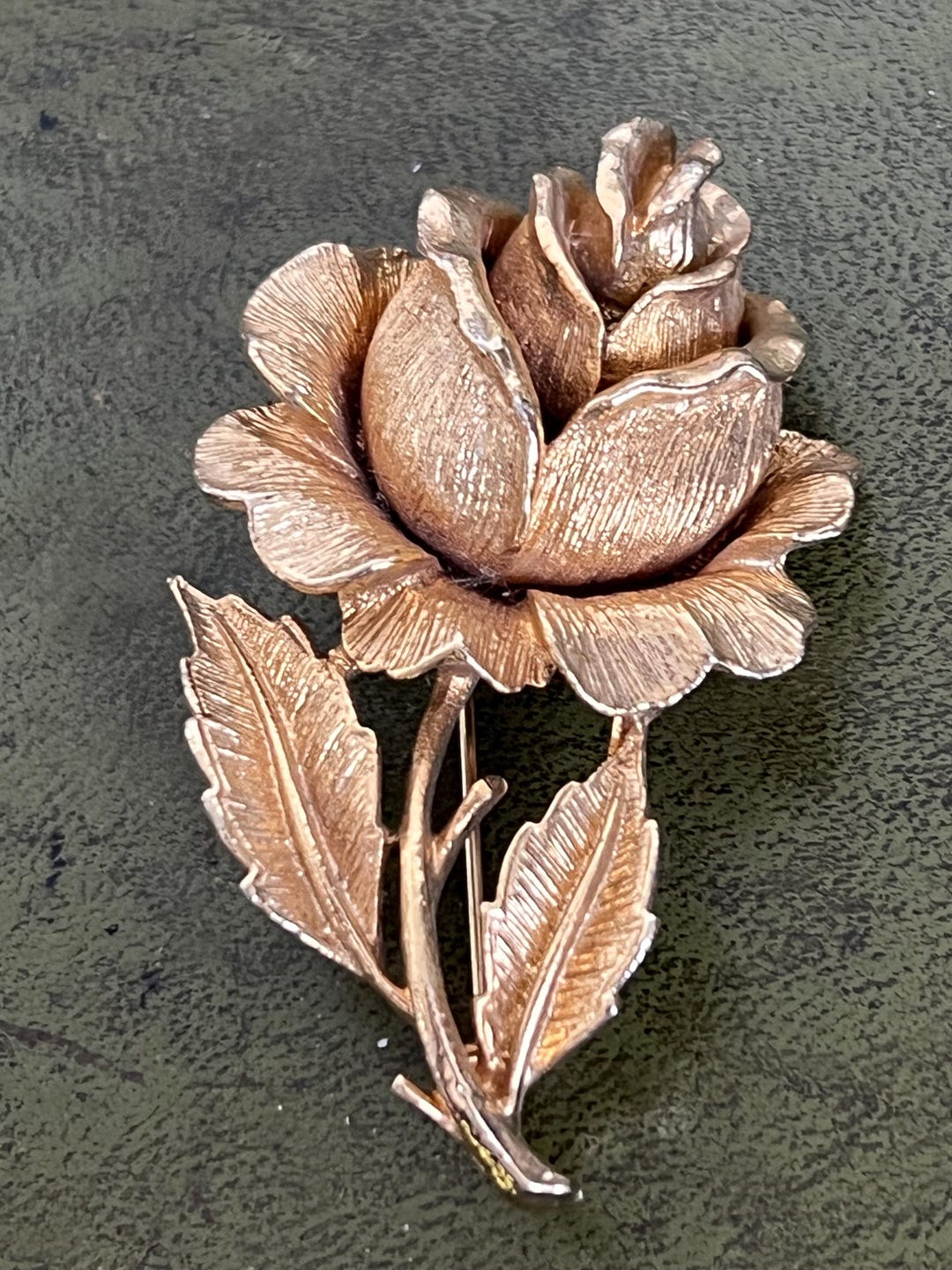 Metal Ring With Roses Large Stunning Metal Rose - Etsy