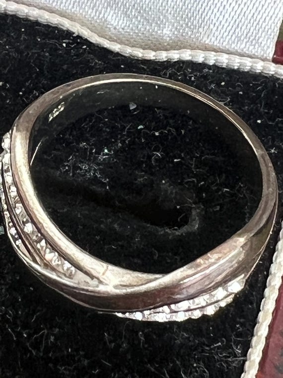 solid silver size M ring - image 3