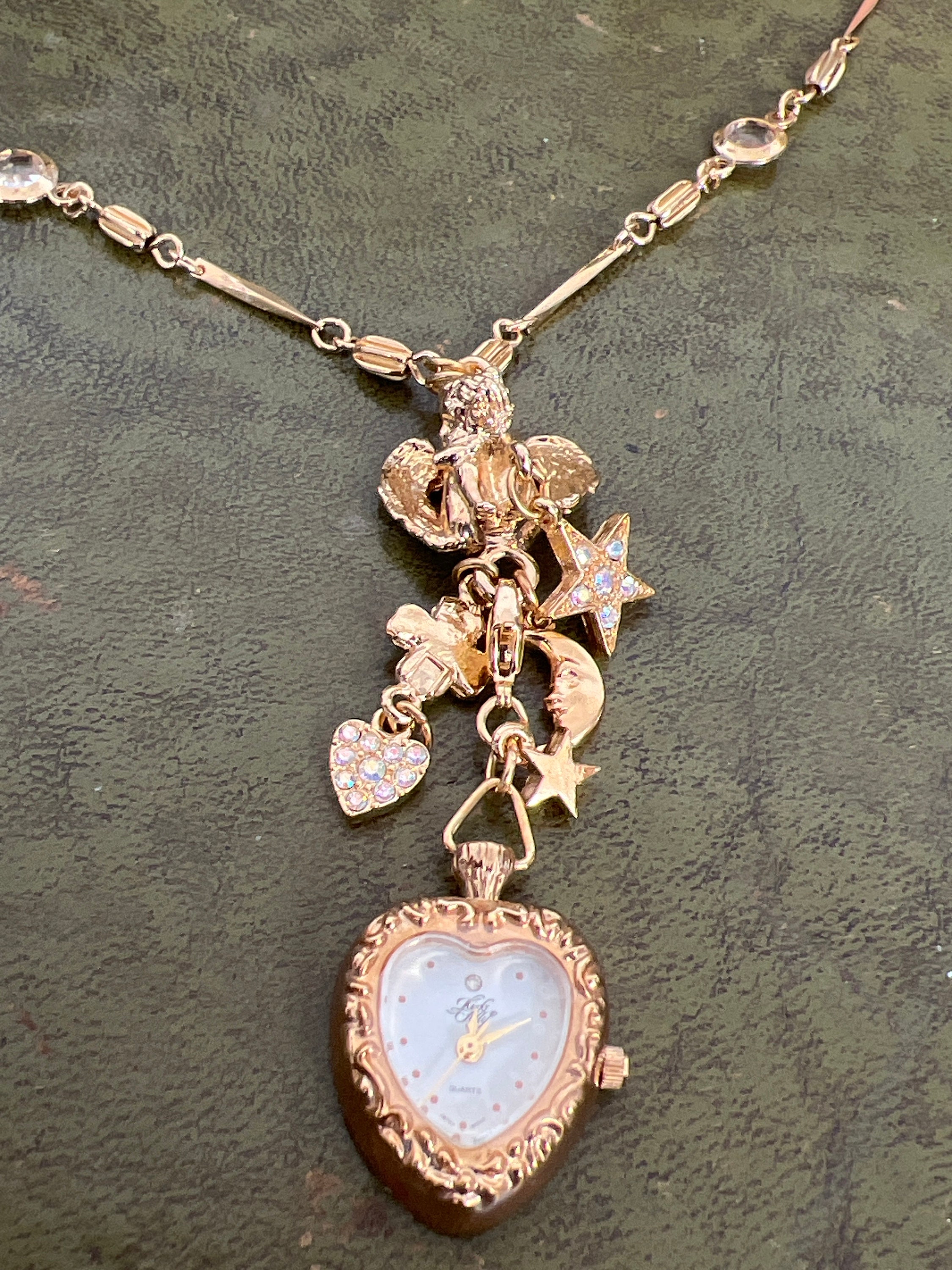 KIRKS FOLLY Crystals of Camelot necklace - kikulu vintage costume jewellery  and handmade jewellery