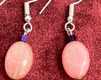 Real stone earrings