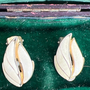 ClipOn faux pearl earrings