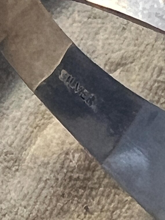 stunning victiruan solid silver adjustable bangle - image 3