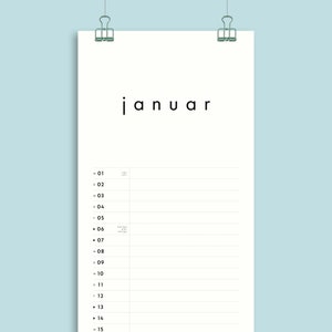 Annual planner No. 04 / 1 or 2 columns / Single and/or couple calendar / From now on