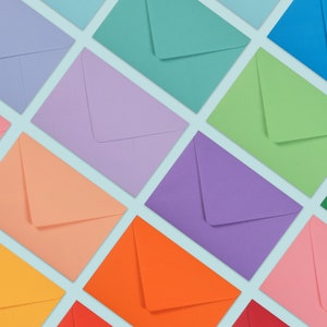 Gekleurde enveloppen / diverse kleuren / Kraftpapier C6 (11,4x16,2)