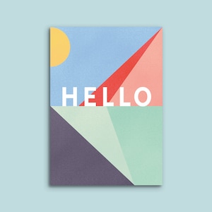 Carte postale »BONJOUR«