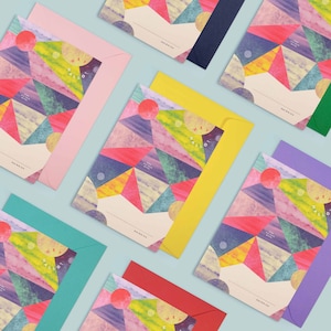Carte de remerciement pour éducateurs ou enseignants - carte unique avec enveloppe de différentes couleurs