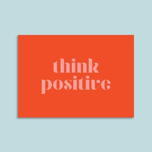 Postkarte »think positive«