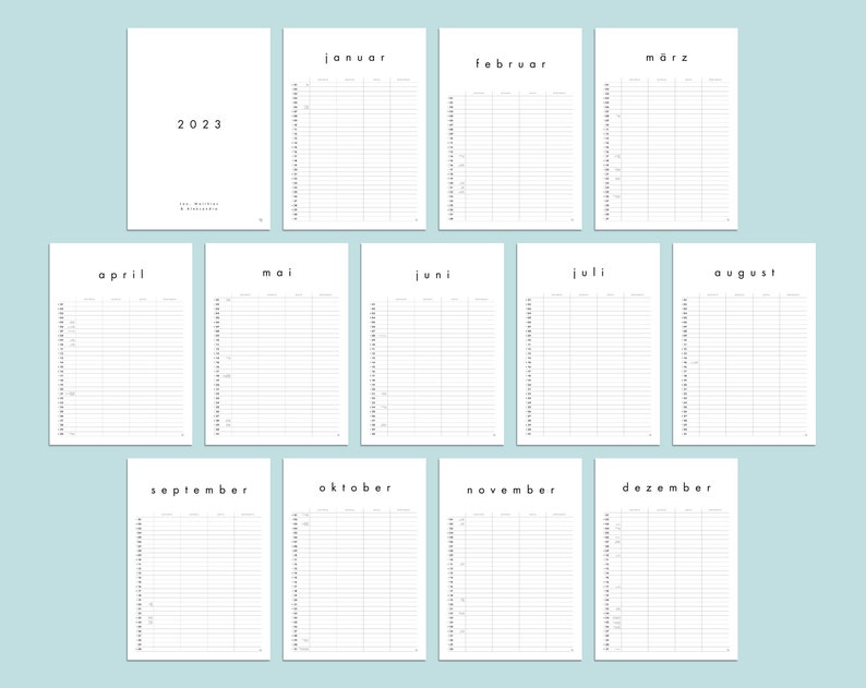 Family planner No. 04 / Din A4 customizable / From now on image 8