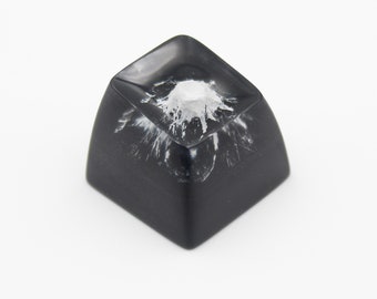 Keycaps for Decorative Mechanical Keyboards Interesting 1U Keycaps SSSLG Keycaps 4 Different Patterns,4 Handmade Resin Keycaps