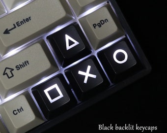 Backlit keycaps Translucent keycap OEM keycap Arrow keycap set psp icon keycap
