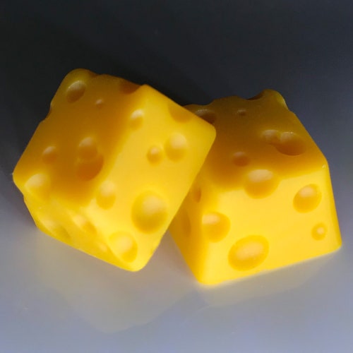 Cheese keycap artisan keycap yellow cheese keycap resin keycap handmade keycap FOODIE KEYCAP