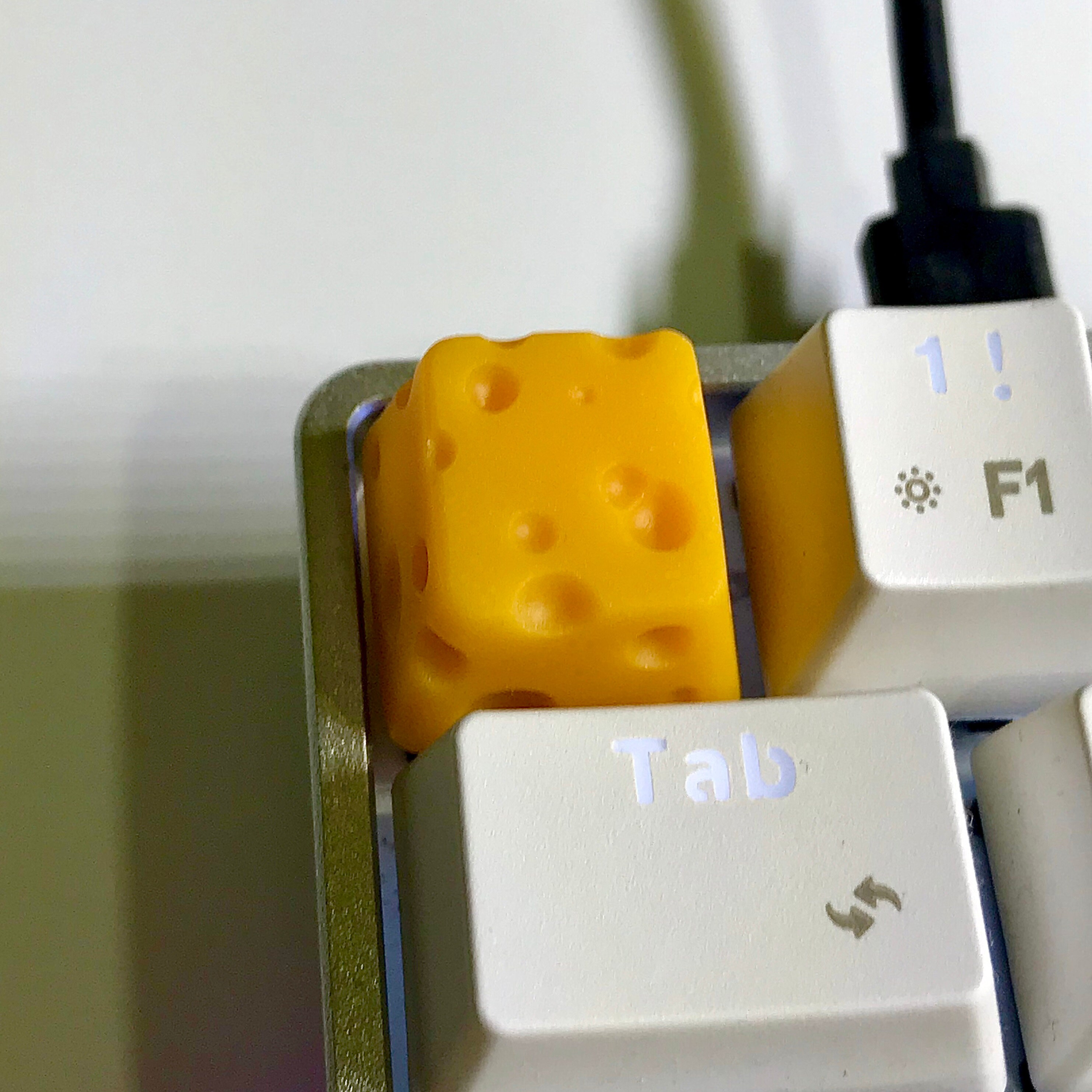 Cheese Keycap Artisan Keycap Yellow Cheese Keycap Resin Keycap Etsy UK