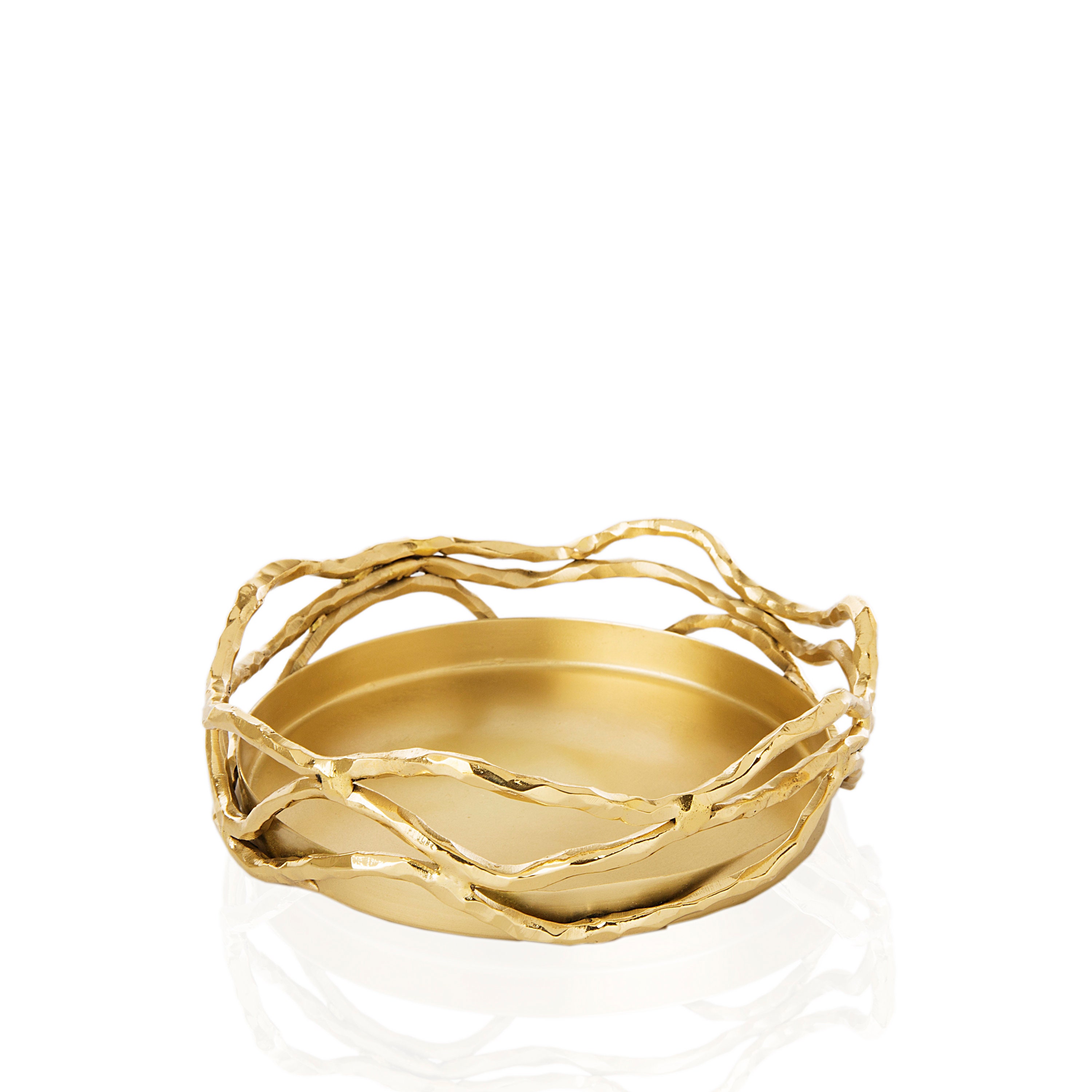 Gold Wine coaster Bottle coaster glass wine coaster set the Etsy