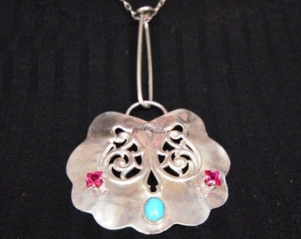 Sleeping Beauty and Rubys Pendant Necklace