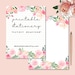 Printable Stationery, Instant Download, Floral, Flowers, Watercolor ...