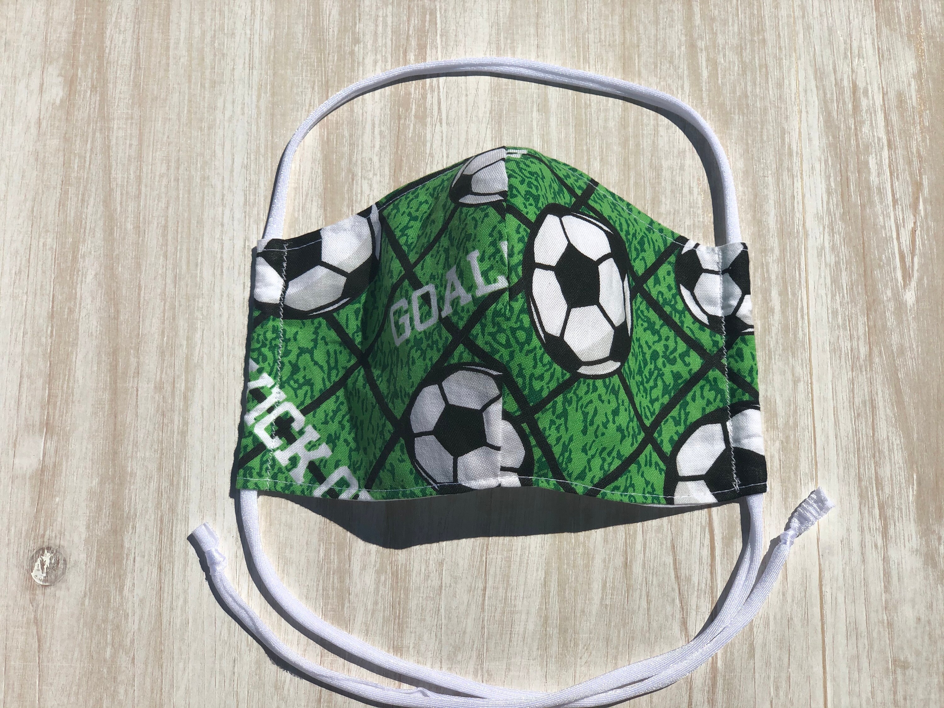 Soccer Sports Fan Face mask for kids 100 Cotton Face Mask Etsy