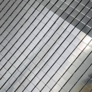 Silver Disco Mirror sheet, Silver Glass Self-Adhesive Mirror Mosaic Sheet - 30cm x 30cm (1), Disco ball craft supplies