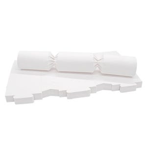 Cracker Board Linnen WIT Standaardverpakking van 50, kit voor het maken van crackers, DIY kerstcrackers, kerstcracker feestartikelen, bruiloftcrackers