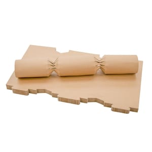 Crackerbord bruin KRAFT-verpakking van 50, kit voor het maken van crackers, DIY-kerstcrackers, kinderkerstfeestbedankjes, bruiloftcrackers