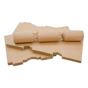 Crackerplank Bruin KRAFT Pak van 100, kit voor het maken van crackers, doe-het-zelf-kerstcrackers, kinderkerstfeestbedankjes, bruiloftscrackers