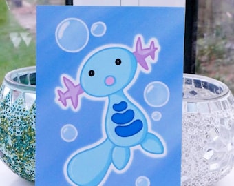 Wooper A6 Print