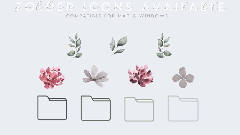 Desktop Wallpaper Organizer Spring Design - Etsy