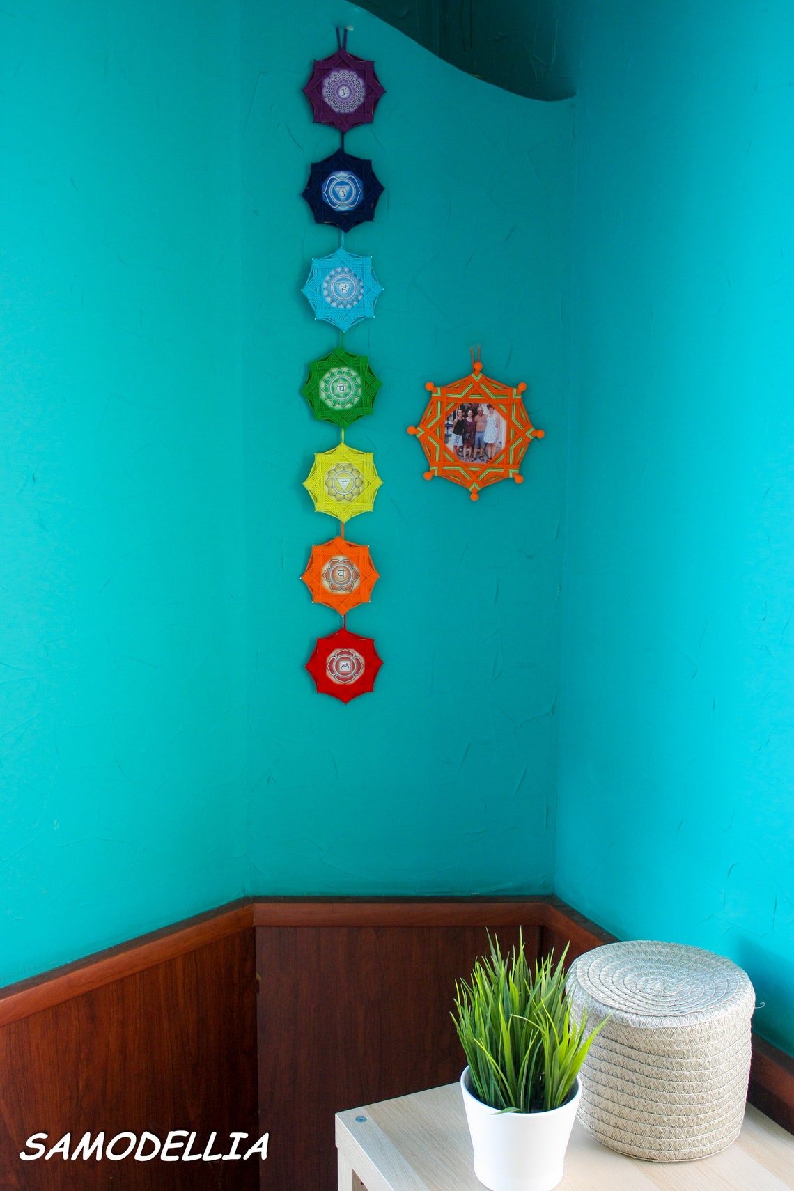 Chakra Set Yoga Teacher Gift Yoga Wall Art Print Rainbow Etsy