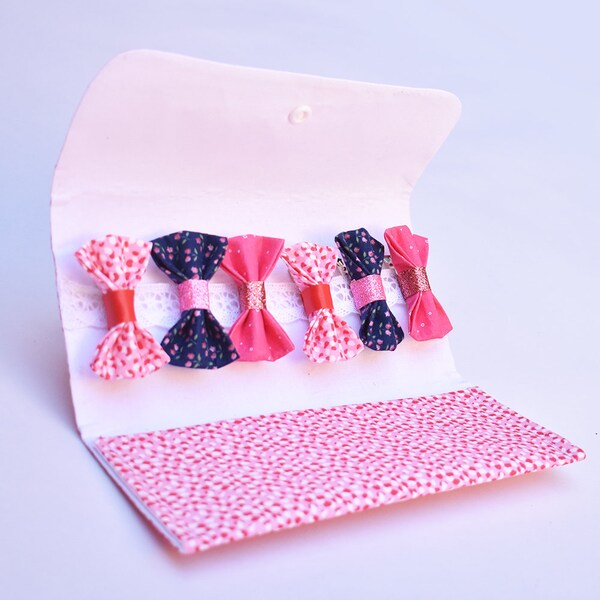 Pochette à Barrette | Rose Fleuri