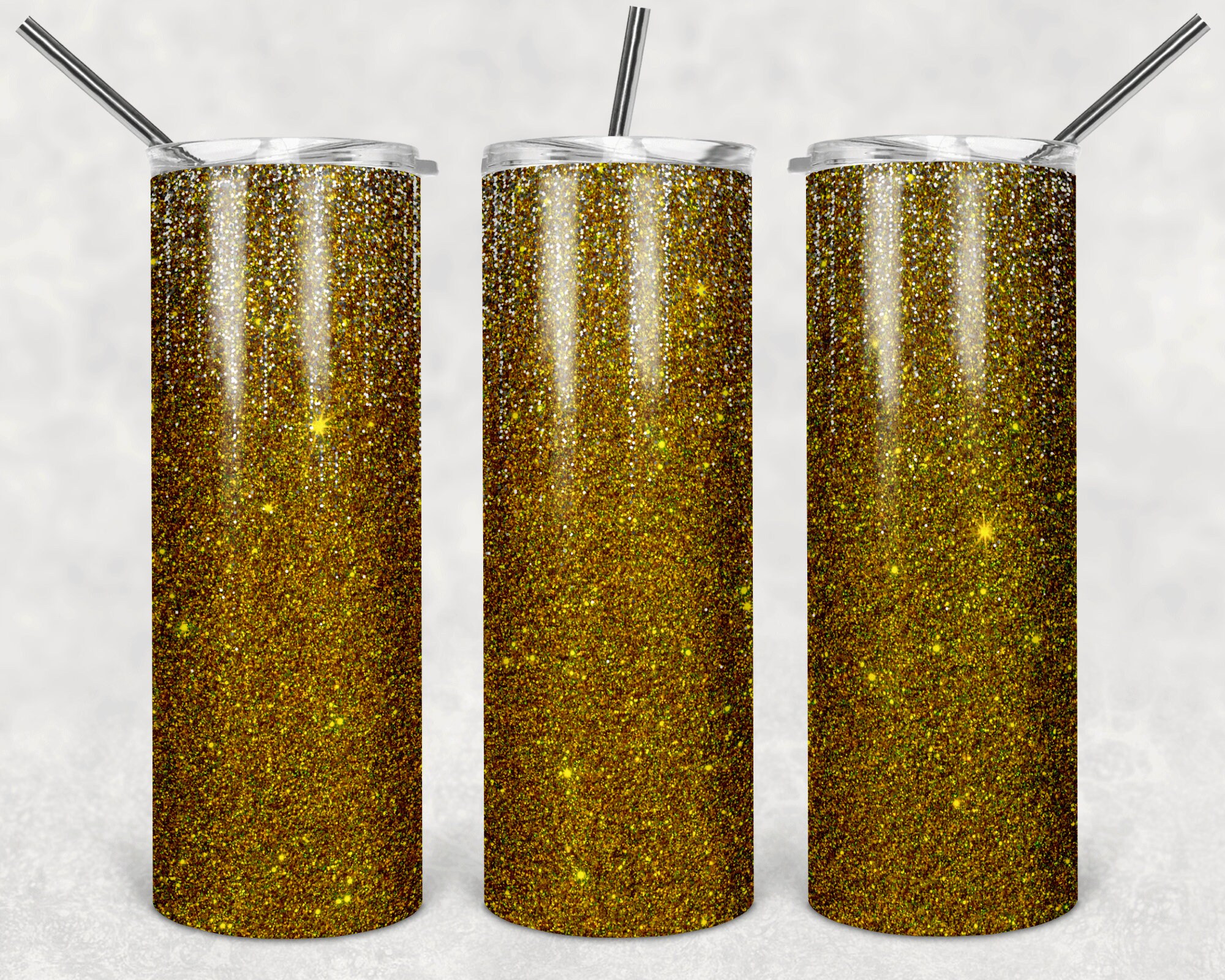 Gold Matte Glitter Skinny Tumbler sublimation designs Etsy