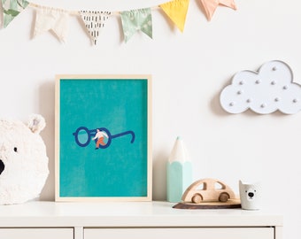 Glasses Art |  Printable Wall Decor  | Room Decor | Printable Art | Wall Art