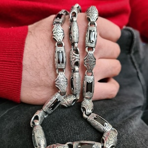 Mens sterling silver necklace