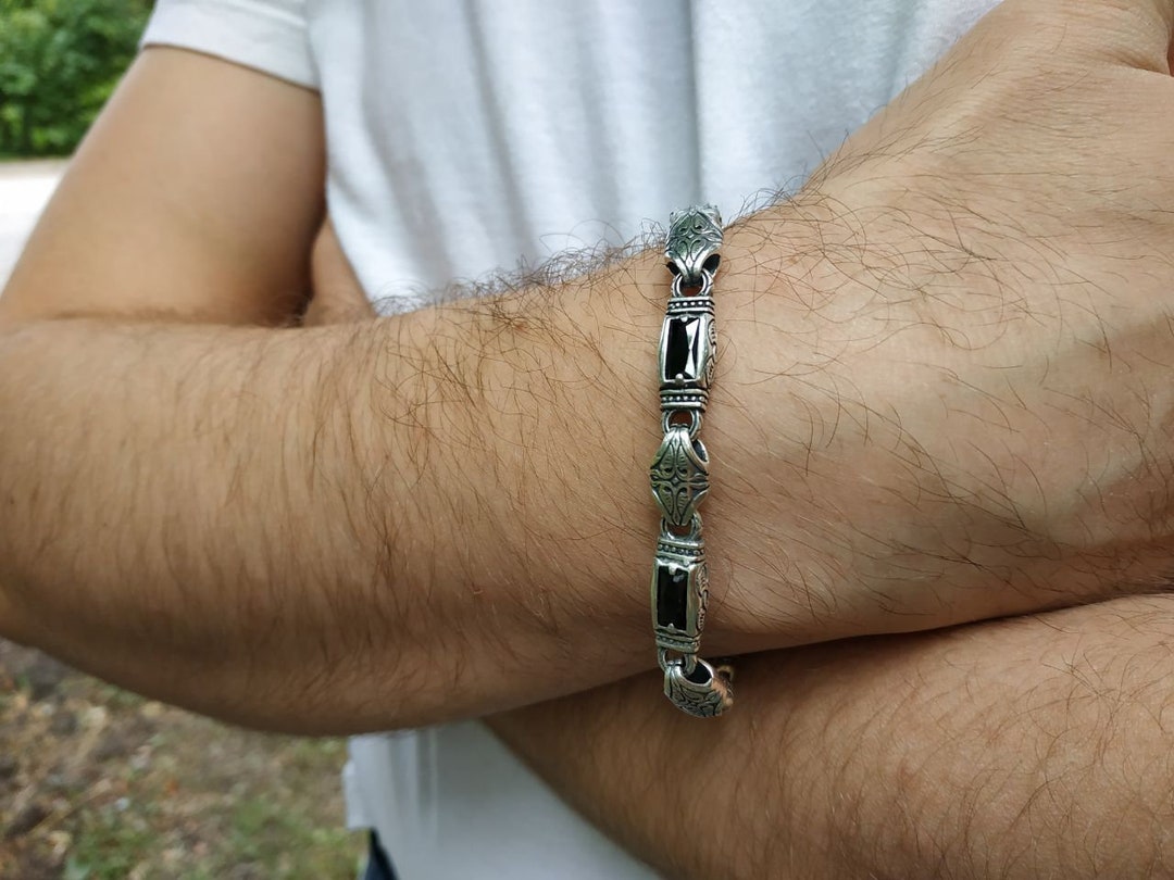 Bracelet bike engine silver | FULL-SILVER