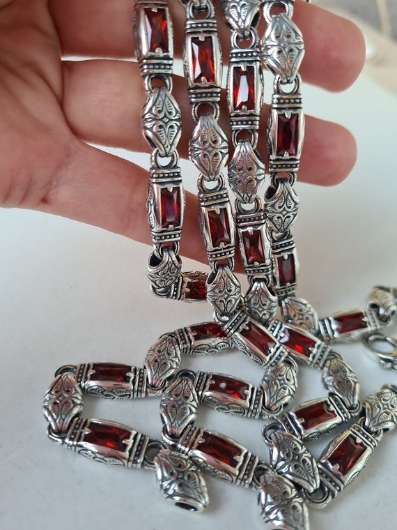 Mens Sterling Silver Necklace 925 Sterling Silver Chain Mens