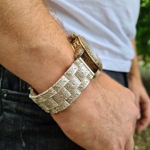 925 sterling silver watch bracelet Mens watch bracelet 20 mm