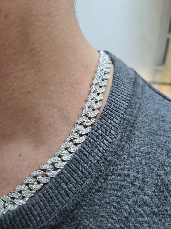 925 Sterling Silver Necklace; Exclusive Silver Chain; Men's