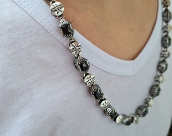 Silver necklace in the Egyptian style "Ptah"