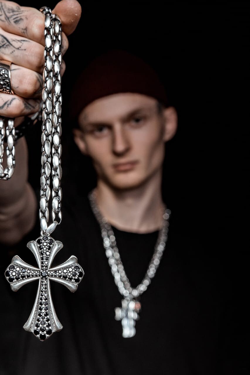 Mens Silver Necklace Mens Silver Chain Mens Necklace Silver Etsy